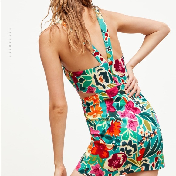 ZARA 🌺 Cut Out Floral Jumpsuit Dress - Picture 7 of 7